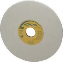 Norton - 8" Diam x 1-1/4" Hole x 1/4" Thick, K Hardness, 60 Grit Surface Grinding Wheel - Aluminum Oxide, Type 1, Medium Grade, 3,600 Max RPM, Vitrified Bond, No Recess - All Tool & Supply