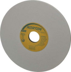 Norton - 8" Diam x 1-1/4" Hole x 1/4" Thick, I Hardness, 100 Grit Surface Grinding Wheel - Aluminum Oxide, Type 1, Fine Grade, 3,600 Max RPM, Vitrified Bond, No Recess - All Tool & Supply