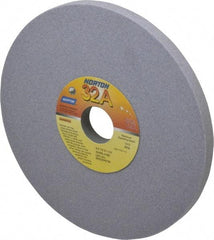 Norton - 8" Diam x 1-1/4" Hole x 1/2" Thick, J Hardness, 80 Grit Surface Grinding Wheel - Aluminum Oxide, Type 1, Medium Grade, 3,600 Max RPM, Vitrified Bond, No Recess - All Tool & Supply