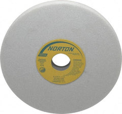 Norton - 8" Diam x 1-1/4" Hole x 3/4" Thick, K Hardness, 46 Grit Surface Grinding Wheel - Aluminum Oxide, Type 1, Coarse Grade, 3,600 Max RPM, Vitrified Bond, No Recess - All Tool & Supply