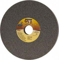 Norton - 8" Diam x 1-1/4" Hole x 3/4" Thick, G Hardness, 60 Grit Surface Grinding Wheel - Aluminum Oxide, Type 1, Medium Grade, 3,600 Max RPM, Vitrified Bond, No Recess - All Tool & Supply