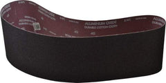 Norton - 6" Wide x 48" OAL, 40 Grit, Aluminum Oxide Abrasive Belt - Aluminum Oxide, Coarse, Coated, X Weighted Cloth Backing, Series R228 - All Tool & Supply