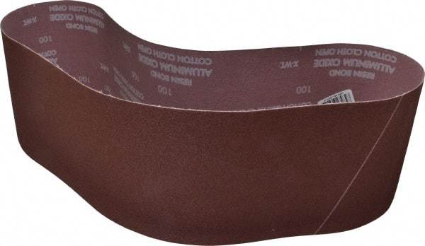 Norton - 6" Wide x 48" OAL, 100 Grit, Aluminum Oxide Abrasive Belt - Aluminum Oxide, Fine, Coated, X Weighted Cloth Backing, Series R228 - All Tool & Supply