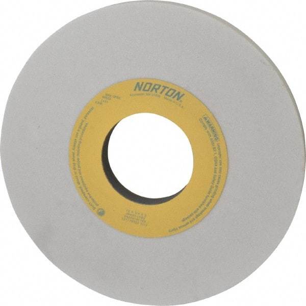 Norton - 10" Diam x 3" Hole x 3/4" Thick, I Hardness, 60 Grit Surface Grinding Wheel - Aluminum Oxide, Type 1, Medium Grade, 2,485 Max RPM, Vitrified Bond, No Recess - All Tool & Supply