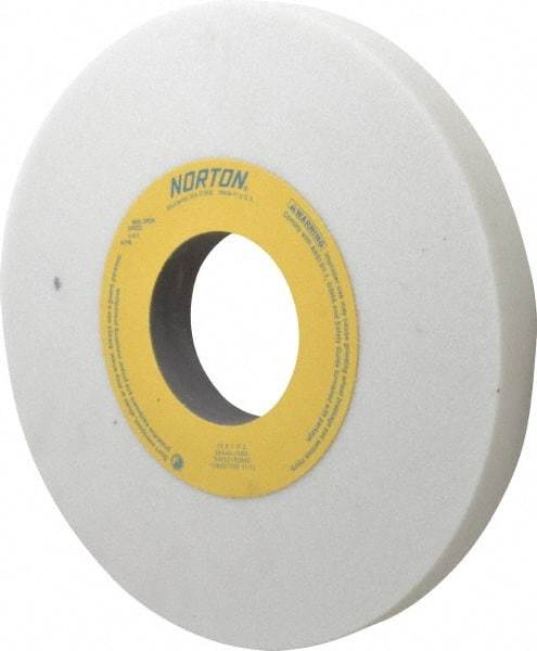 Norton - 10" Diam x 3" Hole x 1" Thick, J Hardness, 46 Grit Surface Grinding Wheel - Aluminum Oxide, Type 1, Coarse Grade, 2,485 Max RPM, Vitrified Bond, No Recess - All Tool & Supply