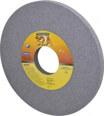 Norton - 12" Diam x 3" Hole x 3/4" Thick, I Hardness, 46 Grit Surface Grinding Wheel - Aluminum Oxide, Type 1, Coarse Grade, 2,070 Max RPM, Vitrified Bond, No Recess - All Tool & Supply