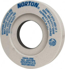 Norton - 12" Diam x 5" Hole x 2" Thick, I Hardness, 46 Grit Surface Grinding Wheel - Aluminum Oxide, Type 7, Coarse Grade, 2,070 Max RPM, Vitrified Bond, Two-Side Recess - All Tool & Supply