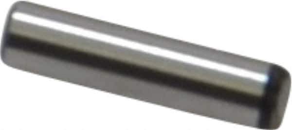 Value Collection - 3/32" Diam x 3/8" Pin Length Grade 8 Alloy Steel Standard Dowel Pin - C 50-58 Hardness, 1,800 Lb Breaking Strength, 1 Beveled & 1 Rounded End - All Tool & Supply