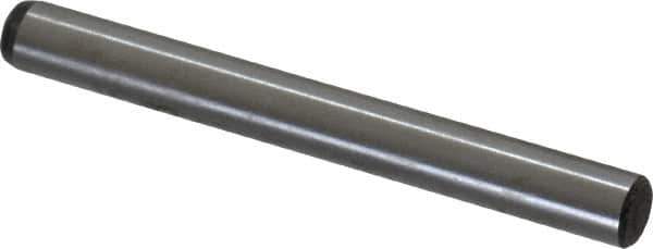 Value Collection - 3/16" Diam x 1-3/4" Pin Length Grade 8 Alloy Steel Standard Dowel Pin - C 50-58 Hardness, 7,200 Lb Breaking Strength, 1 Beveled & 1 Rounded End - All Tool & Supply