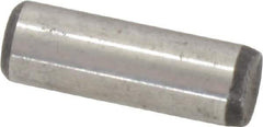 Value Collection - 1/4" Diam x 3/4" Pin Length Grade 8 Alloy Steel Standard Dowel Pin - C 50-58 Hardness, 12,800 Lb Breaking Strength, 1 Beveled & 1 Rounded End - All Tool & Supply