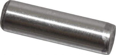 Value Collection - 1/4" Diam x 7/8" Pin Length Grade 8 Alloy Steel Standard Dowel Pin - C 50-58 Hardness, 12,800 Lb Breaking Strength, 1 Beveled & 1 Rounded End - All Tool & Supply