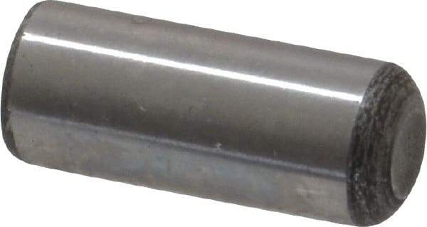 Value Collection - 5/16" Diam x 3/4" Pin Length Grade 8 Alloy Steel Standard Dowel Pin - C 50-58 Hardness, 20,000 Lb Breaking Strength, 1 Beveled & 1 Rounded End - All Tool & Supply