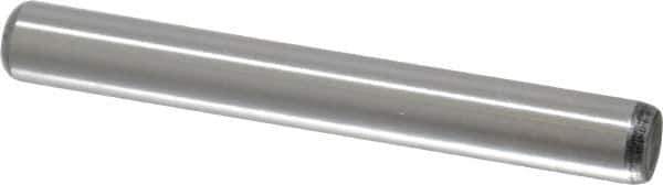 Value Collection - 5/16" Diam x 2-1/2" Pin Length Grade 8 Alloy Steel Standard Dowel Pin - C 50-58 Hardness, 20,000 Lb Breaking Strength, 1 Beveled & 1 Rounded End - All Tool & Supply