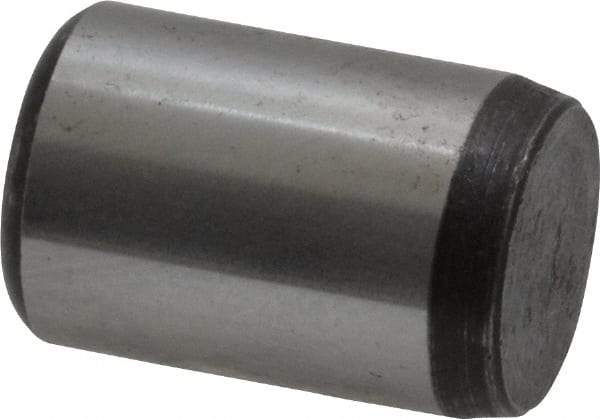 Value Collection - 1/2" Diam x 3/4" Pin Length Grade 8 Alloy Steel Standard Dowel Pin - C 50-58 Hardness, 51,000 Lb Breaking Strength, 1 Beveled & 1 Rounded End - All Tool & Supply