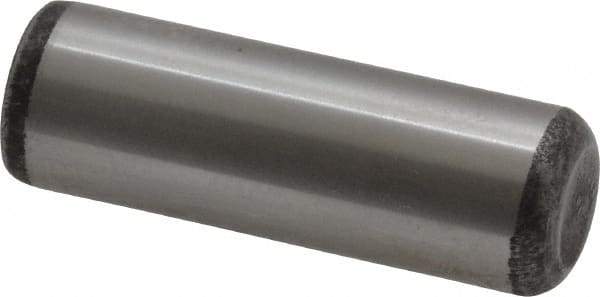 Value Collection - 1/2" Diam x 1-1/2" Pin Length Grade 8 Alloy Steel Standard Dowel Pin - C 50-58 Hardness, 51,000 Lb Breaking Strength, 1 Beveled & 1 Rounded End - All Tool & Supply