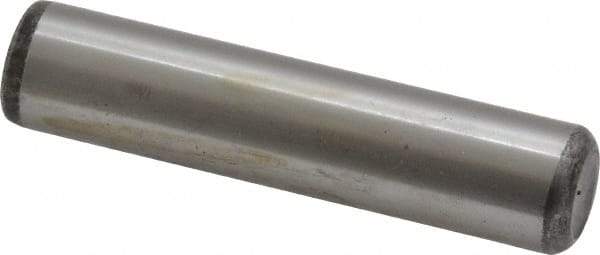 Value Collection - 1/2" Diam x 2-1/4" Pin Length Grade 8 Alloy Steel Standard Dowel Pin - C 50-58 Hardness, 51,000 Lb Breaking Strength, 1 Beveled & 1 Rounded End - All Tool & Supply