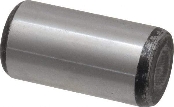 Value Collection - 5/8" Diam x 1-1/4" Pin Length Grade 8 Alloy Steel Standard Dowel Pin - C 50-58 Hardness, 79,800 Lb Breaking Strength, 1 Beveled & 1 Rounded End - All Tool & Supply