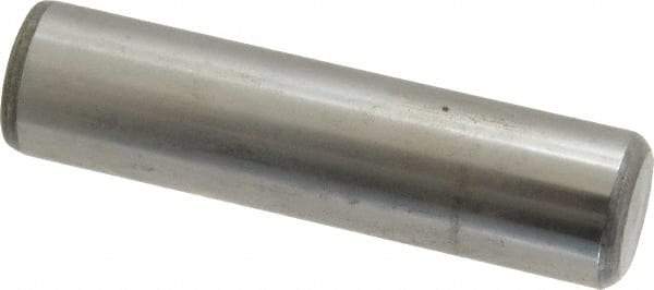 Value Collection - 3/4" Diam x 3" Pin Length Grade 8 Alloy Steel Standard Dowel Pin - C 50-58 Hardness, 114,000 Lb Breaking Strength, 1 Beveled & 1 Rounded End - All Tool & Supply