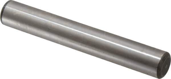 Value Collection - 3/4" Diam x 5" Pin Length Grade 8 Alloy Steel Standard Dowel Pin - C 50-58 Hardness, 114,000 Lb Breaking Strength, 1 Beveled & 1 Rounded End - All Tool & Supply