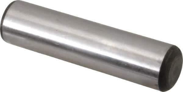 Value Collection - 7/8" Diam x 3-1/2" Pin Length Grade 8 Alloy Steel Standard Dowel Pin - C 50-58 Hardness, 156,000 Lb Breaking Strength, 1 Beveled & 1 Rounded End - All Tool & Supply