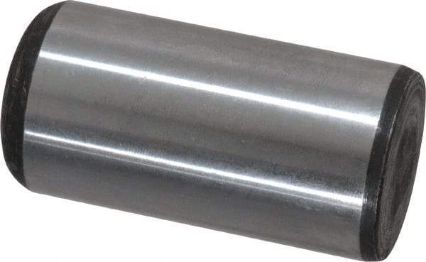 Value Collection - 1" Diam x 2" Pin Length Grade 8 Alloy Steel Standard Dowel Pin - C 50-58 Hardness, 204,000 Lb Breaking Strength, 1 Beveled & 1 Rounded End - All Tool & Supply