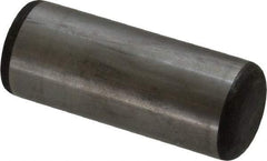 Value Collection - 1" Diam x 2-1/2" Pin Length Grade 8 Alloy Steel Standard Dowel Pin - C 50-58 Hardness, 204,000 Lb Breaking Strength, 1 Beveled & 1 Rounded End - All Tool & Supply