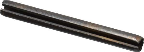 Made in USA - 3/32" Diam x 7/8" Long Slotted Spring Pin - Grade 1070-1090 Alloy Steel, Black Oxide Finish - All Tool & Supply