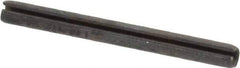 Made in USA - 3/32" Diam x 1" Long Slotted Spring Pin - Grade 1070-1090 Alloy Steel, Black Oxide Finish - All Tool & Supply