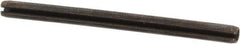 Made in USA - 3/32" Diam x 1-3/8" Long Slotted Spring Pin - Grade 1070-1090 Alloy Steel, Black Oxide Finish - All Tool & Supply