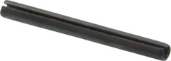 Made in USA - 1/16" Diam x 5/8" Long Slotted Spring Pin - Grade 1070-1090 Alloy Steel, Black Oxide Finish - All Tool & Supply