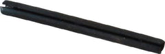 Made in USA - 1/16" Diam x 3/4" Long Slotted Spring Pin - Grade 1070-1090 Alloy Steel, Black Oxide Finish - All Tool & Supply