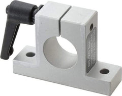 80/20 Inc. - 3 Inch Wide x 2-1/8 Inch High x 7/8 Inch Deep Horizontal Quick Clamp - 1.004 Inch Hole x 0.257 Inch Bolt Hole Diameter - All Tool & Supply