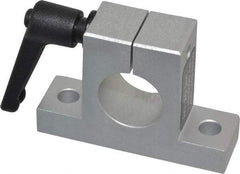 80/20 Inc. - 3 Inch Wide x 2-1/8 Inch High x 7/8 Inch Deep Horizontal Quick Clamp - 1.004 Inch Hole x 0.328 Inch Bolt Hole Diameter - All Tool & Supply