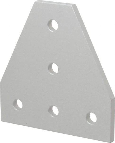 80/20 Inc. - 3" Wide, 3" High, Open Shelving 5 Hole Tee Plate - Aluminum, Use with Series 10 & Bolt Kit 3393 - All Tool & Supply