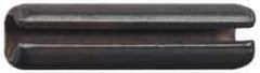 Made in USA - 1/2" Diam x 2-1/4" Long Slotted Spring Pin - Grade 1070-1090 Alloy Steel, Black Oxide Finish - All Tool & Supply