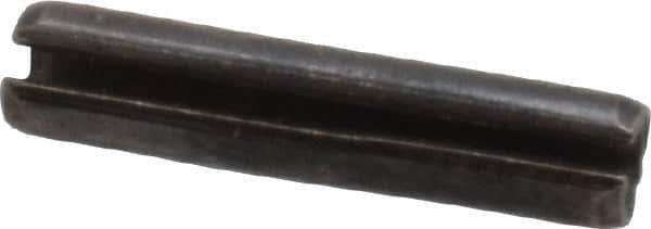 Made in USA - 1/8" Diam x 5/8" Long Slotted Spring Pin - Grade 1070-1090 Alloy Steel, Black Oxide Finish - All Tool & Supply