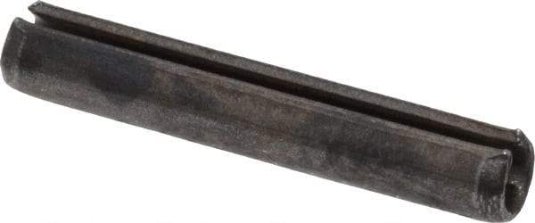 Made in USA - 1/8" Diam x 3/4" Long Slotted Spring Pin - Grade 1070-1090 Alloy Steel, Black Oxide Finish - All Tool & Supply