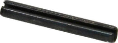 Made in USA - 1/8" Diam x 7/8" Long Slotted Spring Pin - Grade 1070-1090 Alloy Steel, Black Oxide Finish - All Tool & Supply