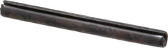 Made in USA - 1/8" Diam x 1-1/4" Long Slotted Spring Pin - Grade 1070-1090 Alloy Steel, Black Oxide Finish - All Tool & Supply