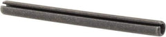 Made in USA - 1/8" Diam x 1-1/2" Long Slotted Spring Pin - Grade 1070-1090 Alloy Steel, Black Oxide Finish - All Tool & Supply