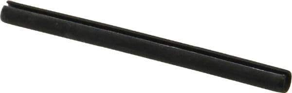 Made in USA - 1/8" Diam x 1-5/8" Long Slotted Spring Pin - Grade 1070-1090 Alloy Steel, Black Oxide Finish - All Tool & Supply