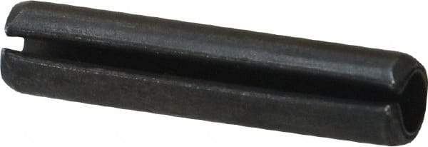 Made in USA - 3/16" Diam x 7/8" Long Slotted Spring Pin - Grade 1070-1090 Alloy Steel, Black Oxide Finish - All Tool & Supply