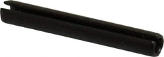 Made in USA - 3/16" Diam x 1-3/8" Long Slotted Spring Pin - Grade 1070-1090 Alloy Steel, Black Oxide Finish - All Tool & Supply