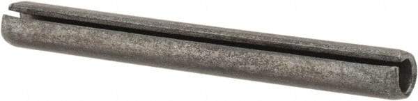 Made in USA - 3/16" Diam x 1-3/4" Long Slotted Spring Pin - Grade 1070-1090 Alloy Steel, Black Oxide Finish - All Tool & Supply