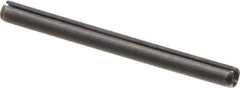 Made in USA - 3/16" Diam x 2-1/4" Long Slotted Spring Pin - Grade 1070-1090 Alloy Steel, Black Oxide Finish - All Tool & Supply