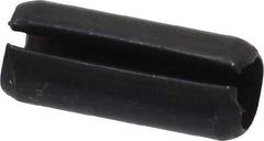 Made in USA - 1/4" Diam x 5/8" Long Slotted Spring Pin - Grade 1070-1090 Alloy Steel, Black Oxide Finish - All Tool & Supply