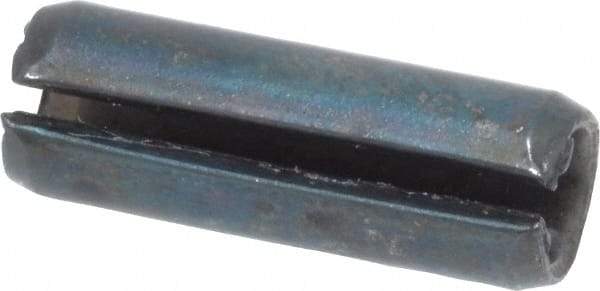 Made in USA - 1/4" Diam x 3/4" Long Slotted Spring Pin - Grade 1070-1090 Alloy Steel, Black Oxide Finish - All Tool & Supply