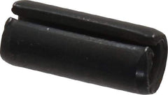 Made in USA - 5/16" Diam x 3/4" Long Slotted Spring Pin - Grade 1070-1090 Alloy Steel, Black Oxide Finish - All Tool & Supply