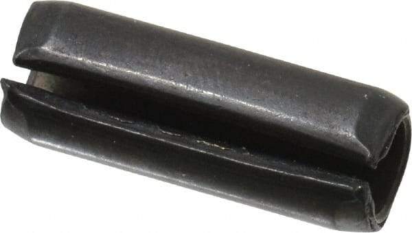 Made in USA - 5/16" Diam x 7/8" Long Slotted Spring Pin - Grade 1070-1090 Alloy Steel, Black Oxide Finish - All Tool & Supply