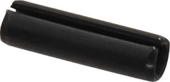 Made in USA - 5/16" Diam x 1-1/8" Long Slotted Spring Pin - Grade 1070-1090 Alloy Steel, Black Oxide Finish - All Tool & Supply